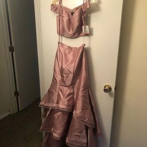 2 piece mauve dress size 2